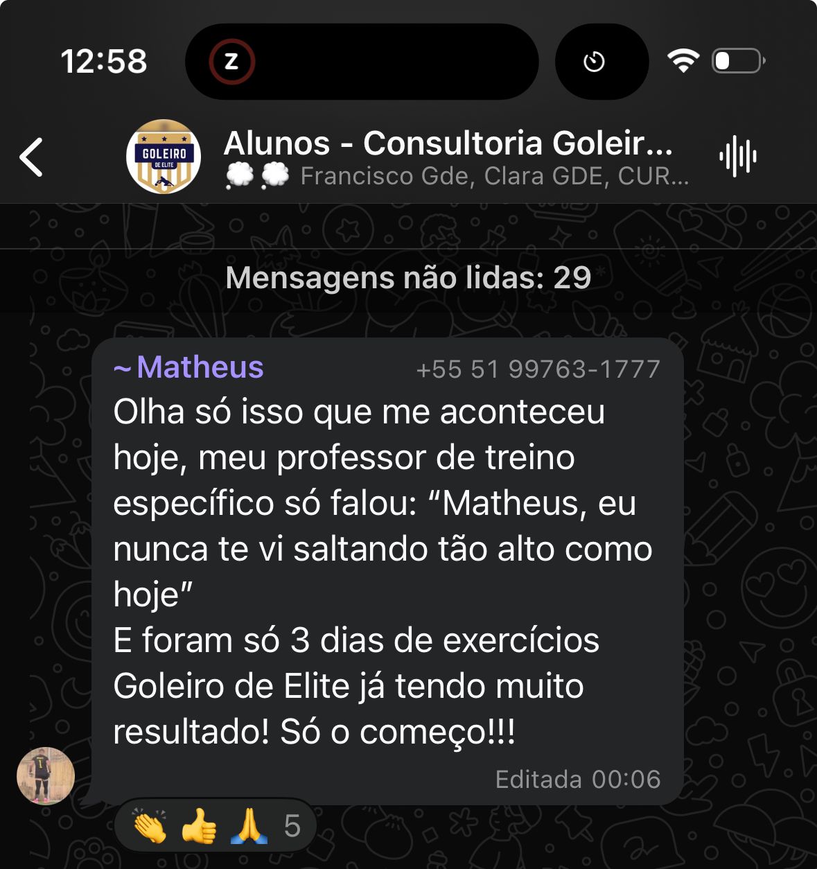 Resultado Método Goleiro 2.0